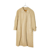 バーバリー 90s ノバチェック ステンカラーコート バルマカーンコート ライナーベスト付き ベージュ コットン ウール レディース BURBERRY 【中古】